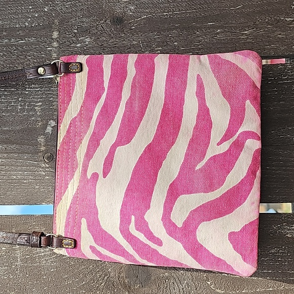 Dooney & Bourke Pink Zebra Stripe Crossbody Bag - Picture 11 of 14